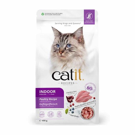 Catit Recipes Adult Indoor Cat 400g