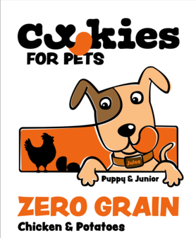 Cookies For Pets Zero Grain Puppy &amp; Junior Chicken &amp; Potatoes 10kg