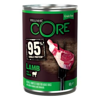 Wellness CORE 95%, lam met pompoen - 400g