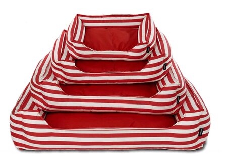 51 - Beach Stripes - Softbed - Red/White - 105x80cm