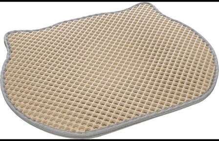 Kattenbakmat Matz Beige 50x40x1,3cm