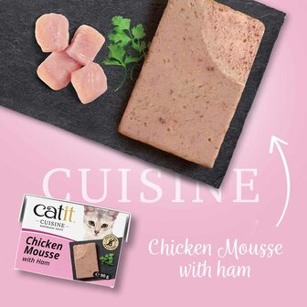 Catit Cuisine Chicken Mousse with Ham 90g