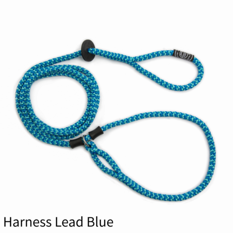 Harness Lead Blue anti trek / anti ontsnap systeem