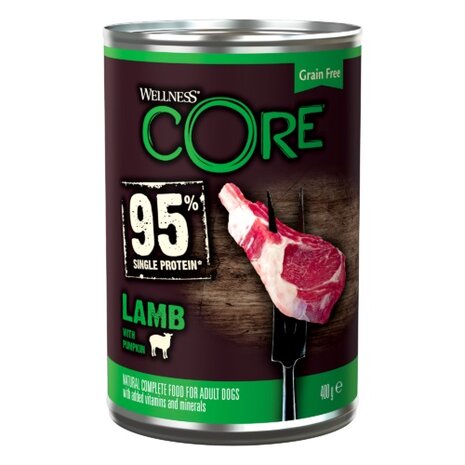 Wellness CORE 95%, lam met pompoen - 400g