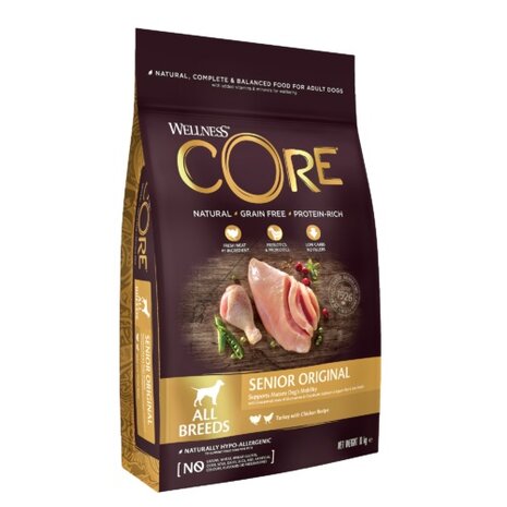 Wellness CORE Senior Original, kalkoen met kip - 10 KG