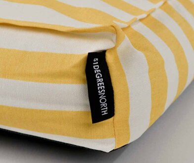 51 - Beach Stripes - Boxpillow - Yellow/White - 110x75cm