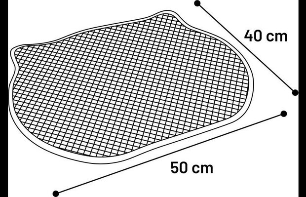 Kattenbakmat Matz Beige 50x40x1,3cm