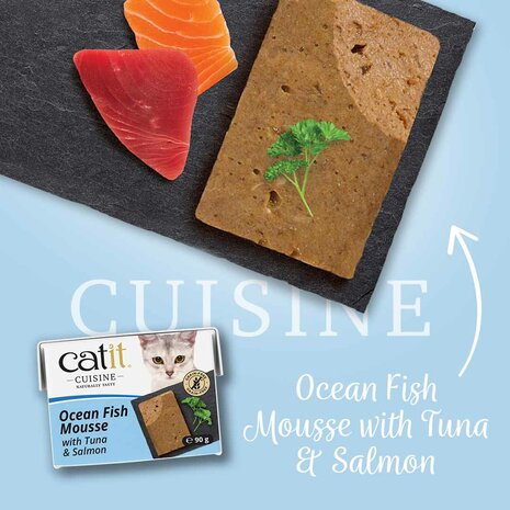 Catit Cuisine Ocean Fish Mousse with Tuna Salmon 90g